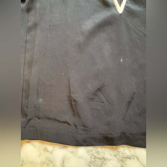 EUC Rag & Bone Althea Black V-Neck Top with White Trim Sz S Sold Out - Picture 7 of 8